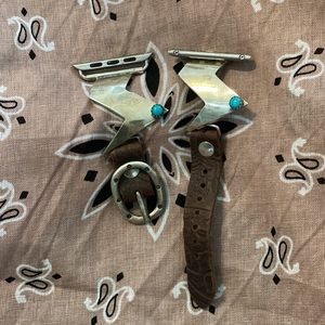 Sterling silver lightning watch tips